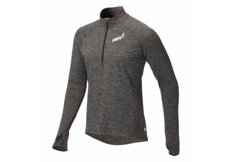 Inov-8 Long Sleeve Half Zipped Men's Mid Layer Dark Grey UK 672580IFZ